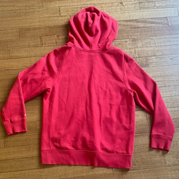 Under Armour Kids boys YLG Full-Zip Up Red Hoodie long sleeve soft inside hood - Picture 7 of 7